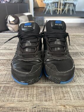 Nike Max Edge Men's Black and Blue Athletic Sneakers